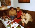 Silvia Schaschl mit Sekretärin Heidi Leisner und Hans Kerer